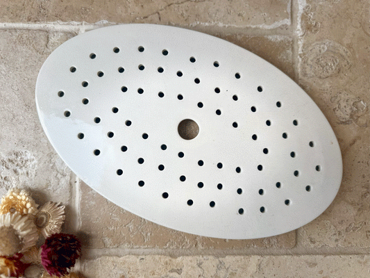 antique dutch plain white ironstone petrus regout drainer berry plate