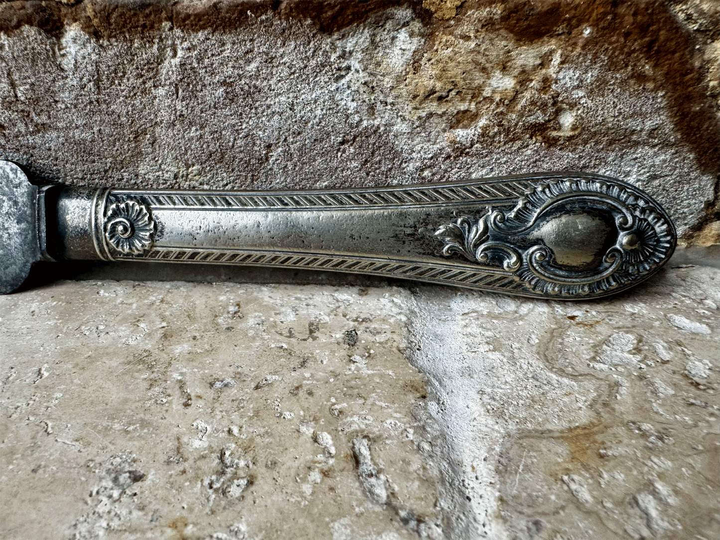 antique edwardian electro plated bread knife slicer martin hall co