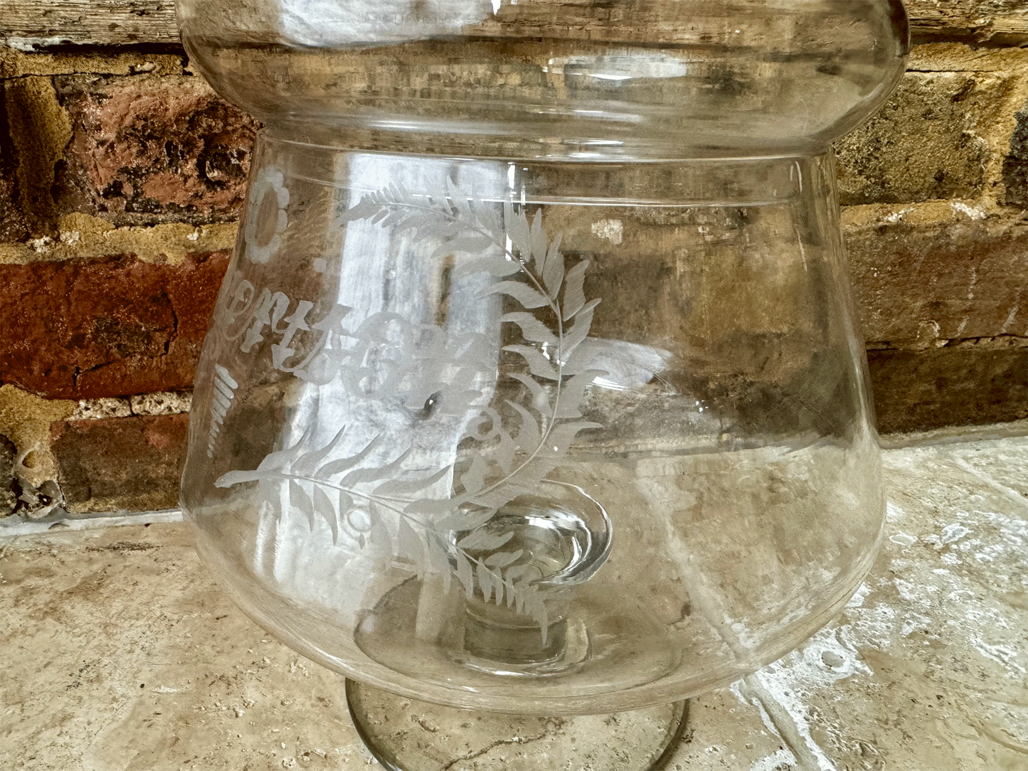 rare antique english early 20th century shop glass display jar advertising margerison soaps