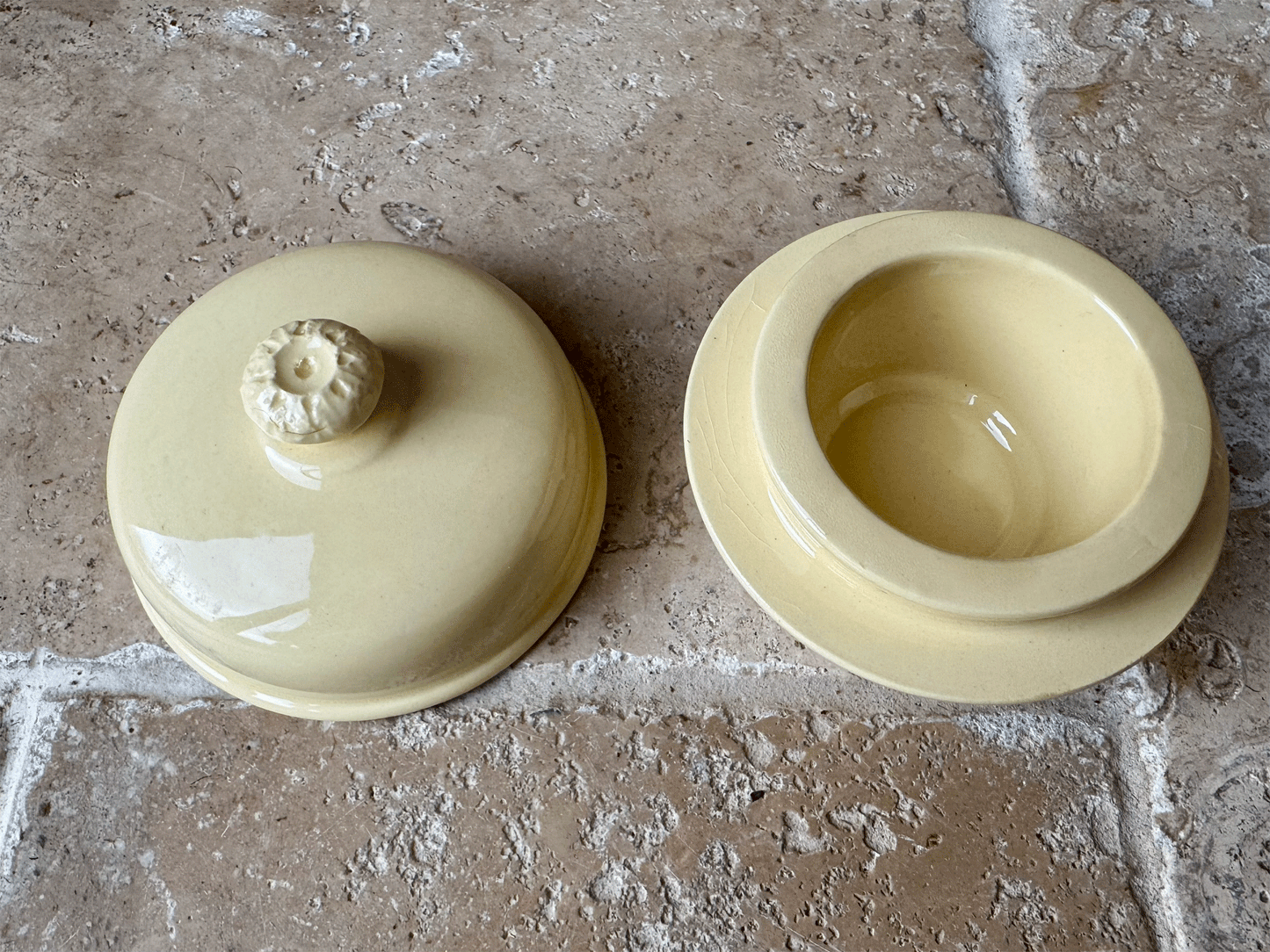 antique french ironstone terrine foie gras terrine advertising pot simplex truffles lion head handles