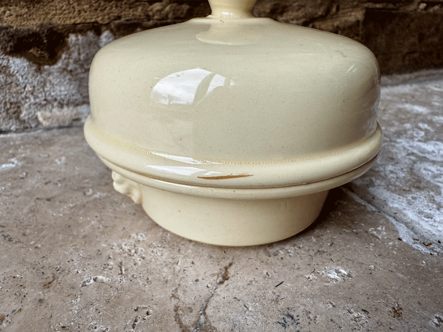 antique french ironstone terrine foie gras terrine advertising pot simplex truffles lion head handles