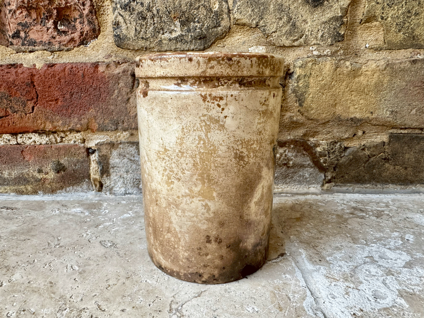 rare large two pound ironstone french advertising confiture pot ch robardelle nancy