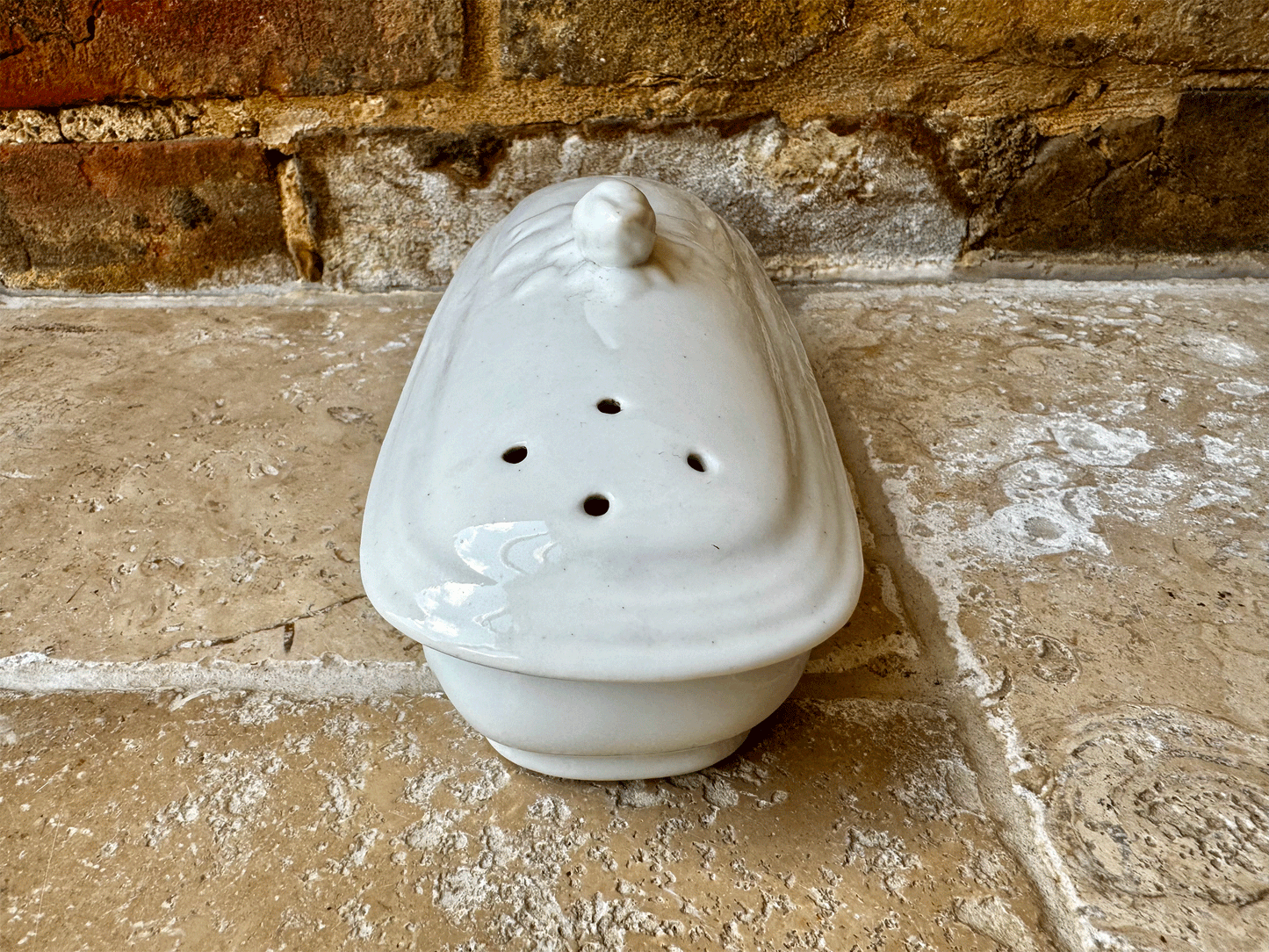 antique french plain white ironstone razor dish soap trinket jewellery