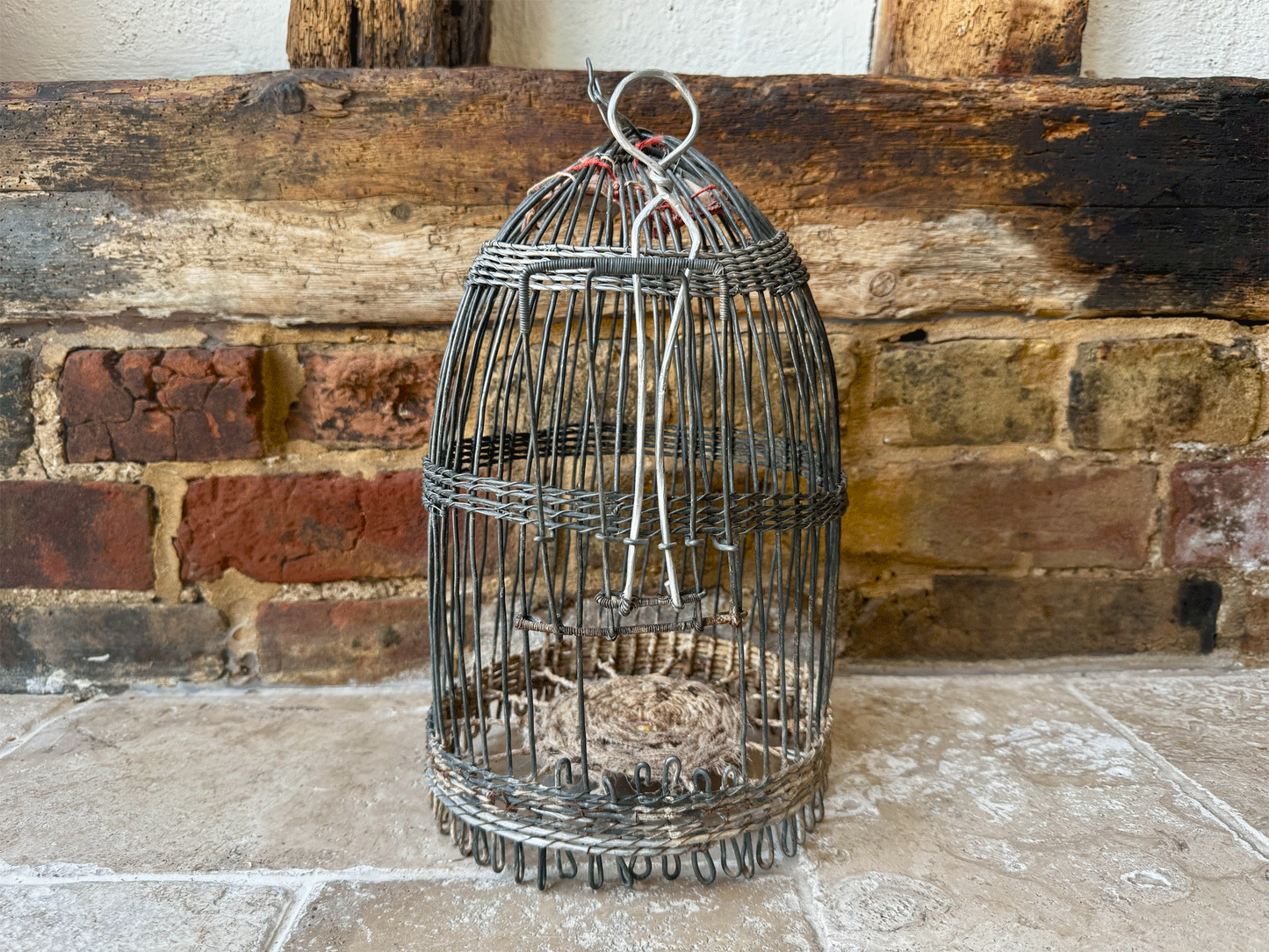 rustic country decor antique spanish wirework bird cage house