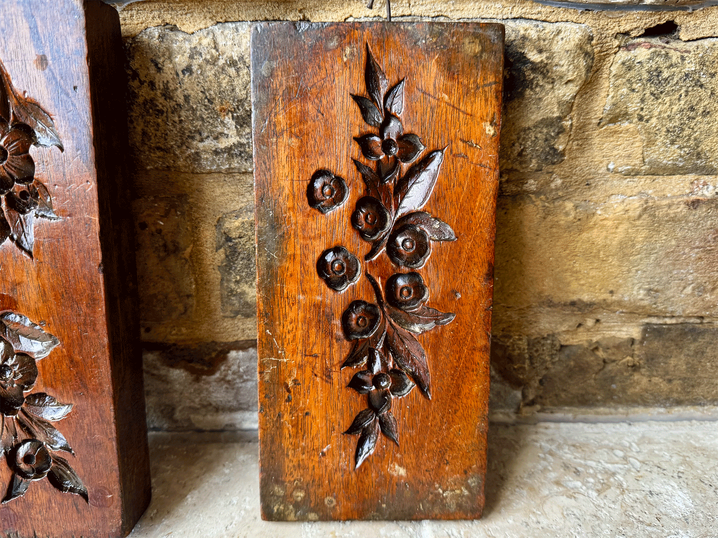 antique victorian deeply carved icing sugar cake mould hawthorn marriage symbolism