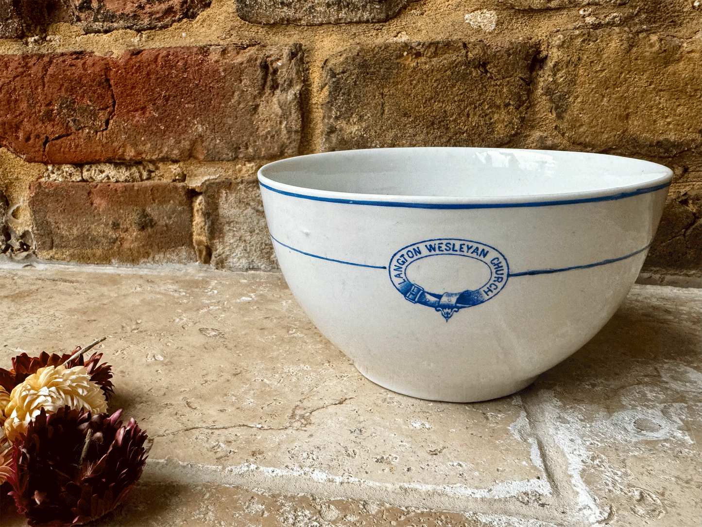 rare antique english white ironstone wilkinsons ltd victorian commemorative white ironstone bowl langton wesleyan church