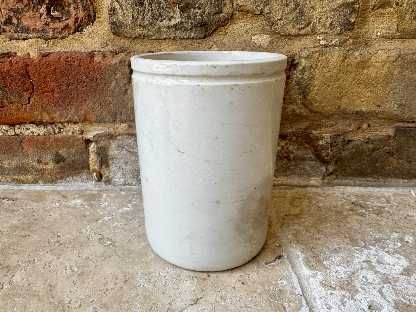large antique victorian white ironstone english scottish advertising pot james keiller dundee marmalade