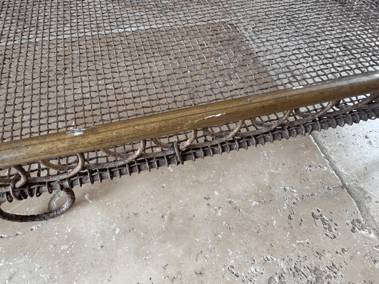 rare antique victorian large wirework bar loop topped cake cooling rack