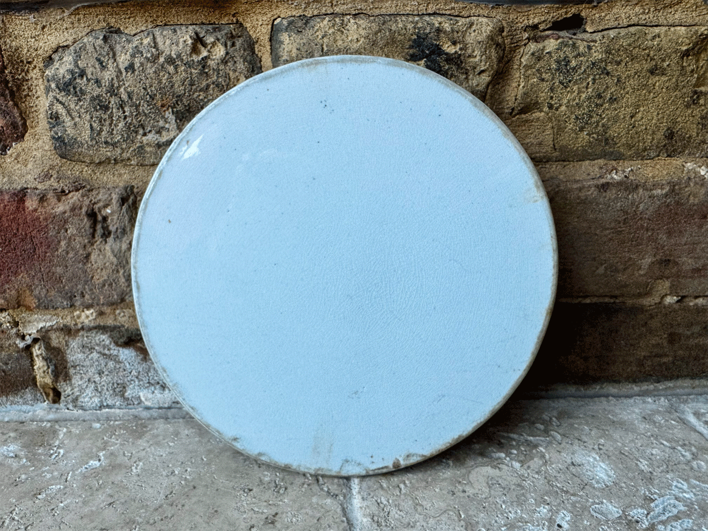 antique edwardian white ironstone advertising scale plate justitia virtutum regina cheese board