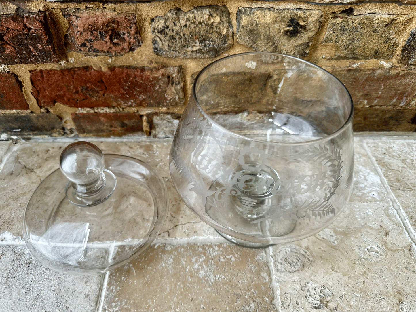 rare antique english early 20th century shop glass display jar advertising margerison soaps
