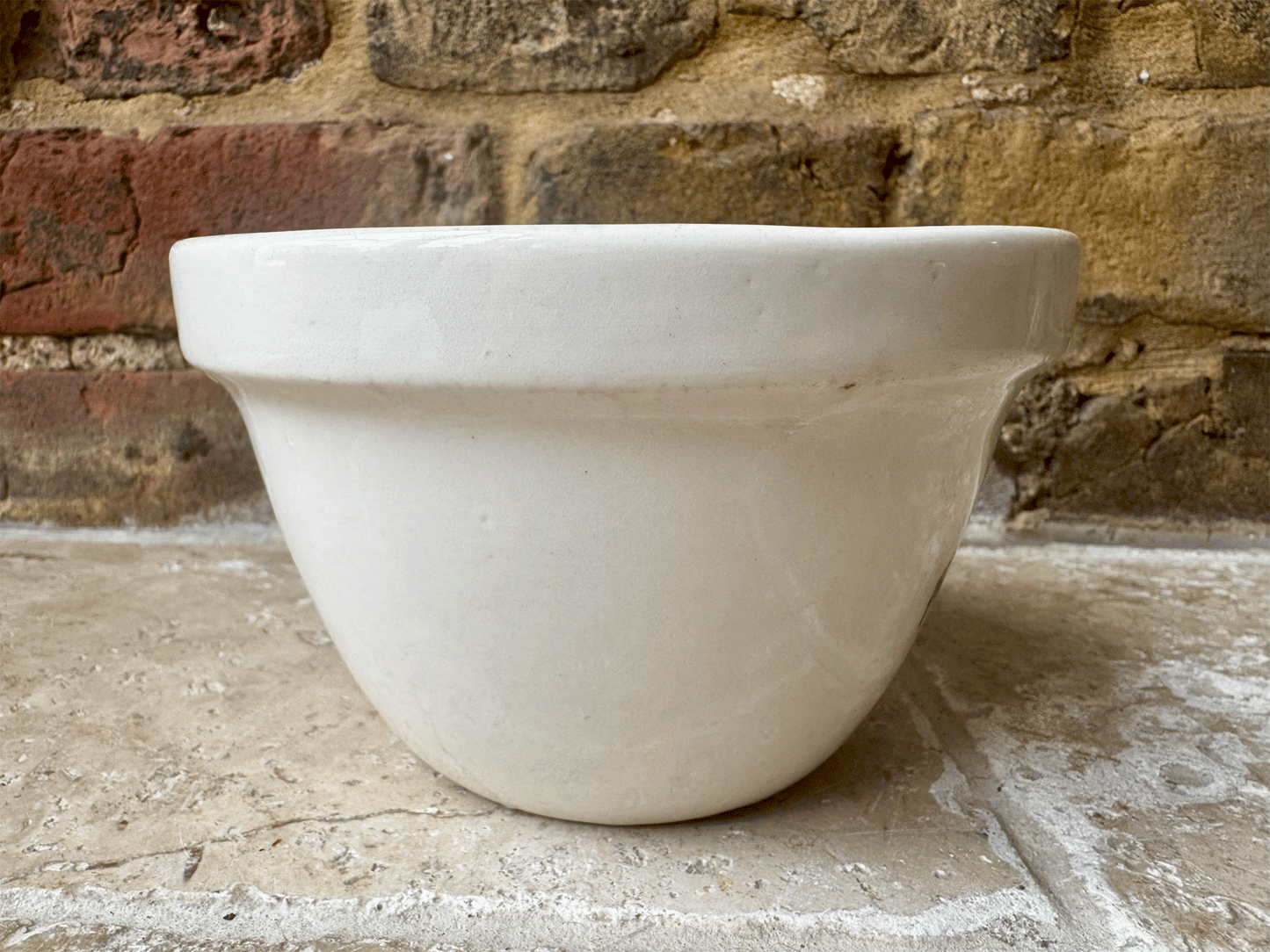 antique english white ironstone fortnum mason piccadilly pudding basin bowl advertising