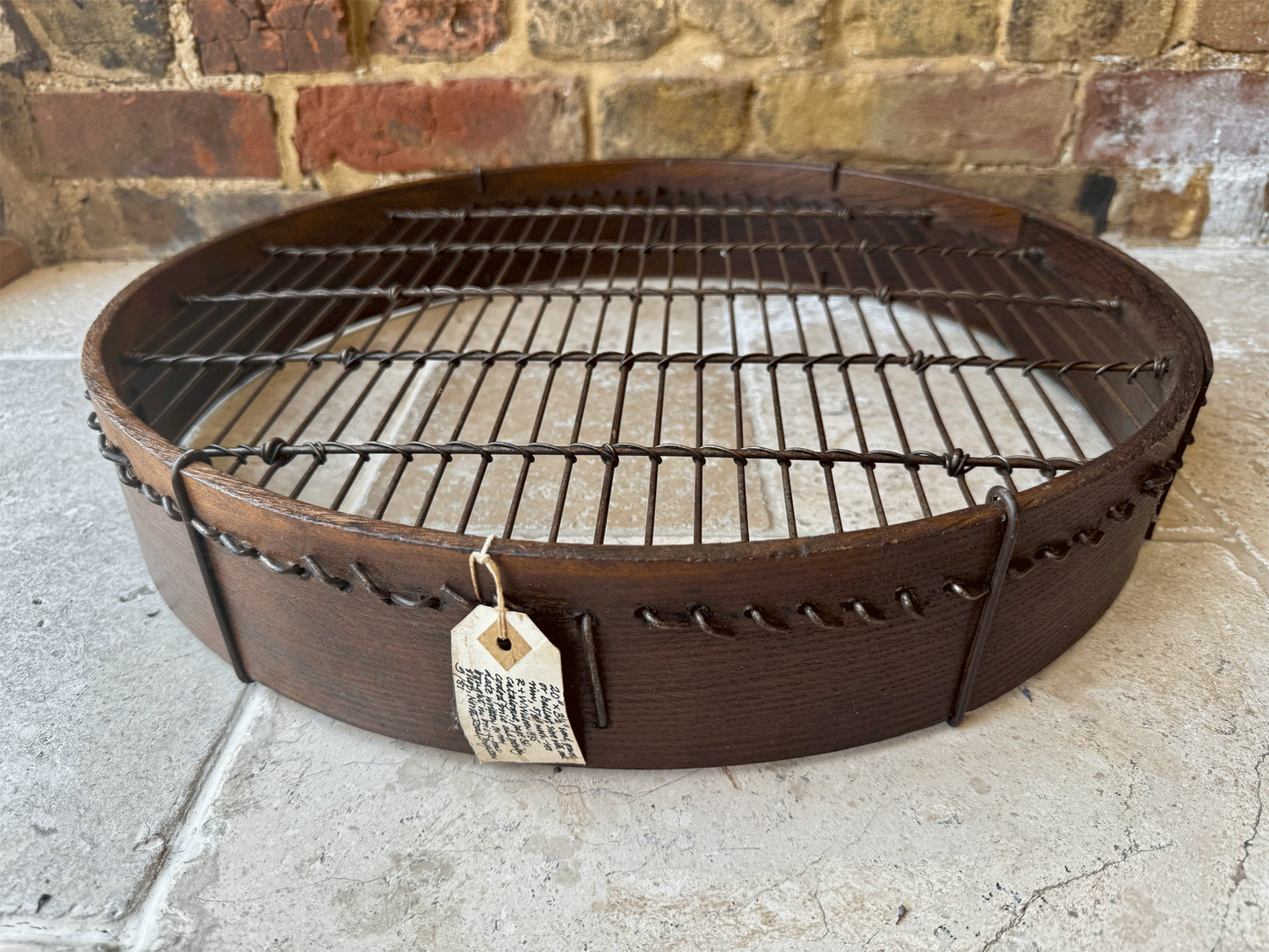 antique english rare extra large garden foundry sieve gardenalia