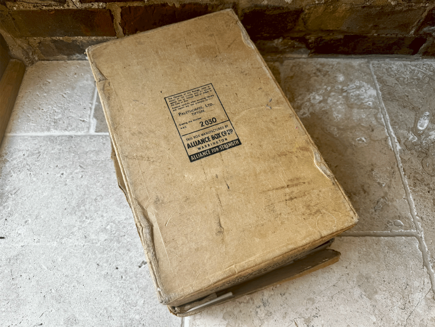 antique english kitchenalia palethorpes sausages transportation box advertising