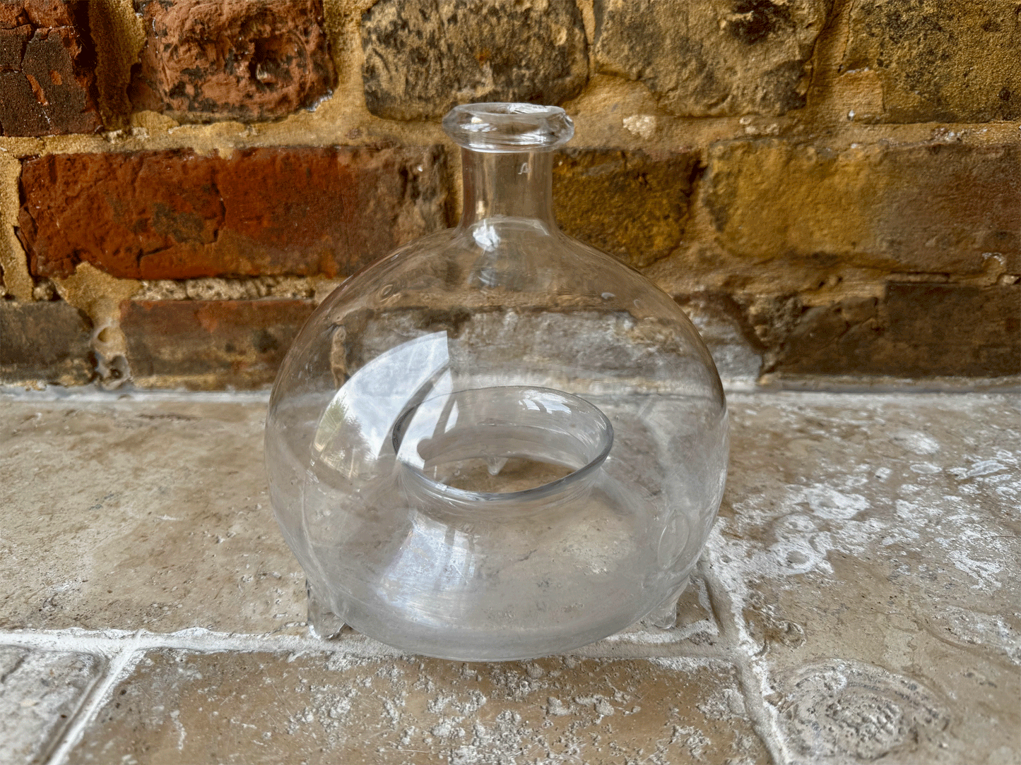 antique french 19th century hand blown glass fly catcher