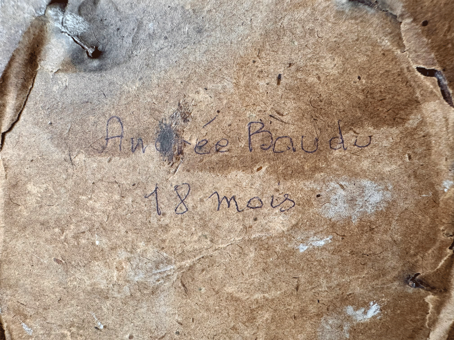 antique french baby boy child portrait black white inlaid mother pearl frame