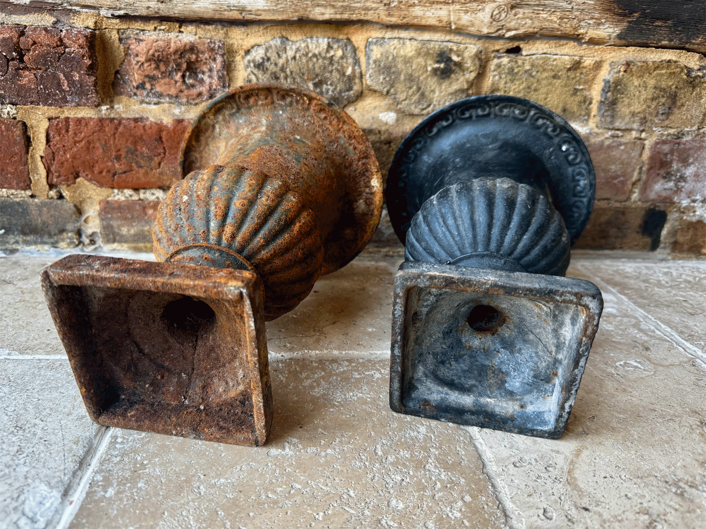 antique french decorative cast iron garden urn planter cast iron lead