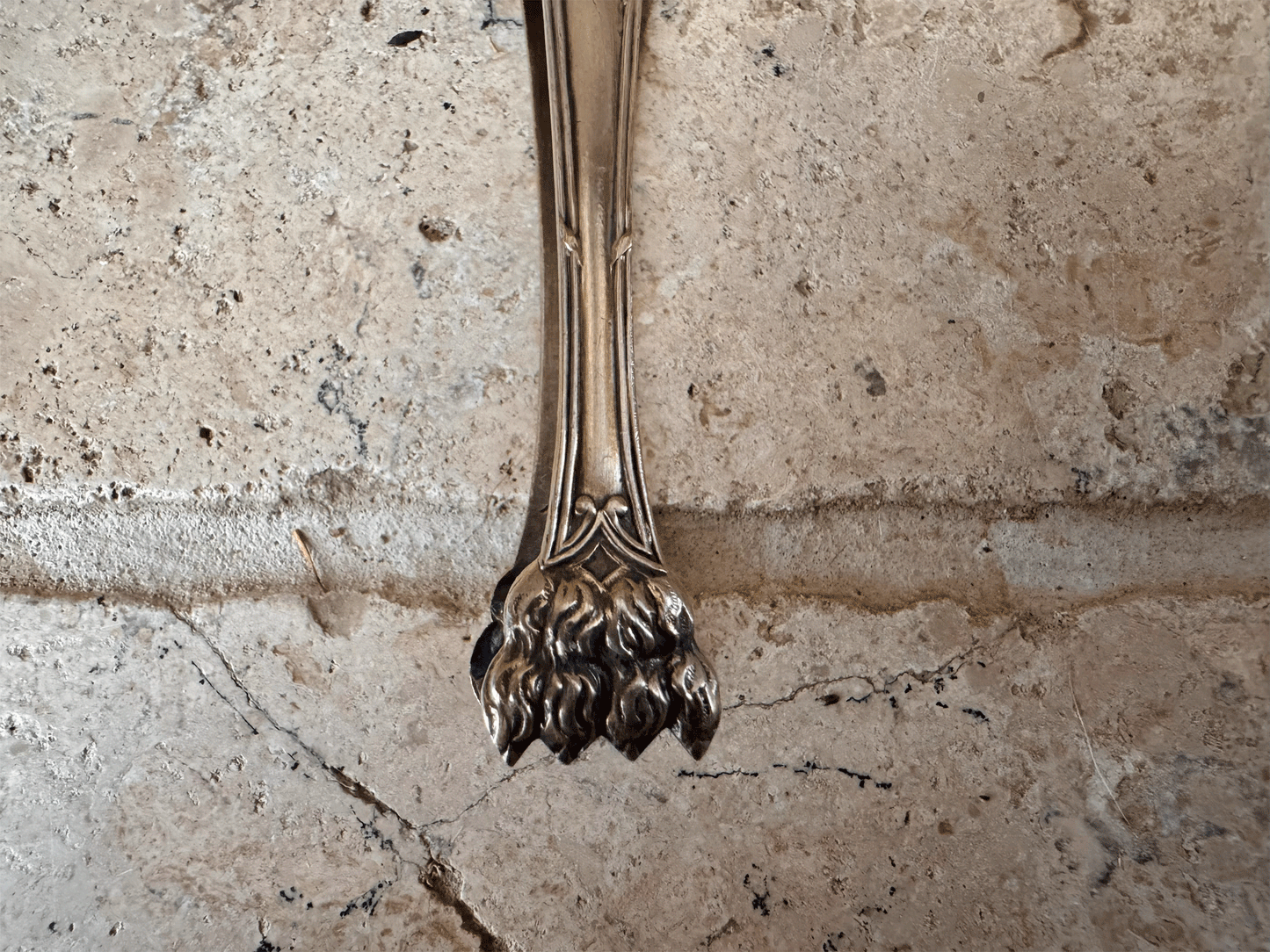 antique french silver plated sugar tong lion feet clasps bows ribbos christofle