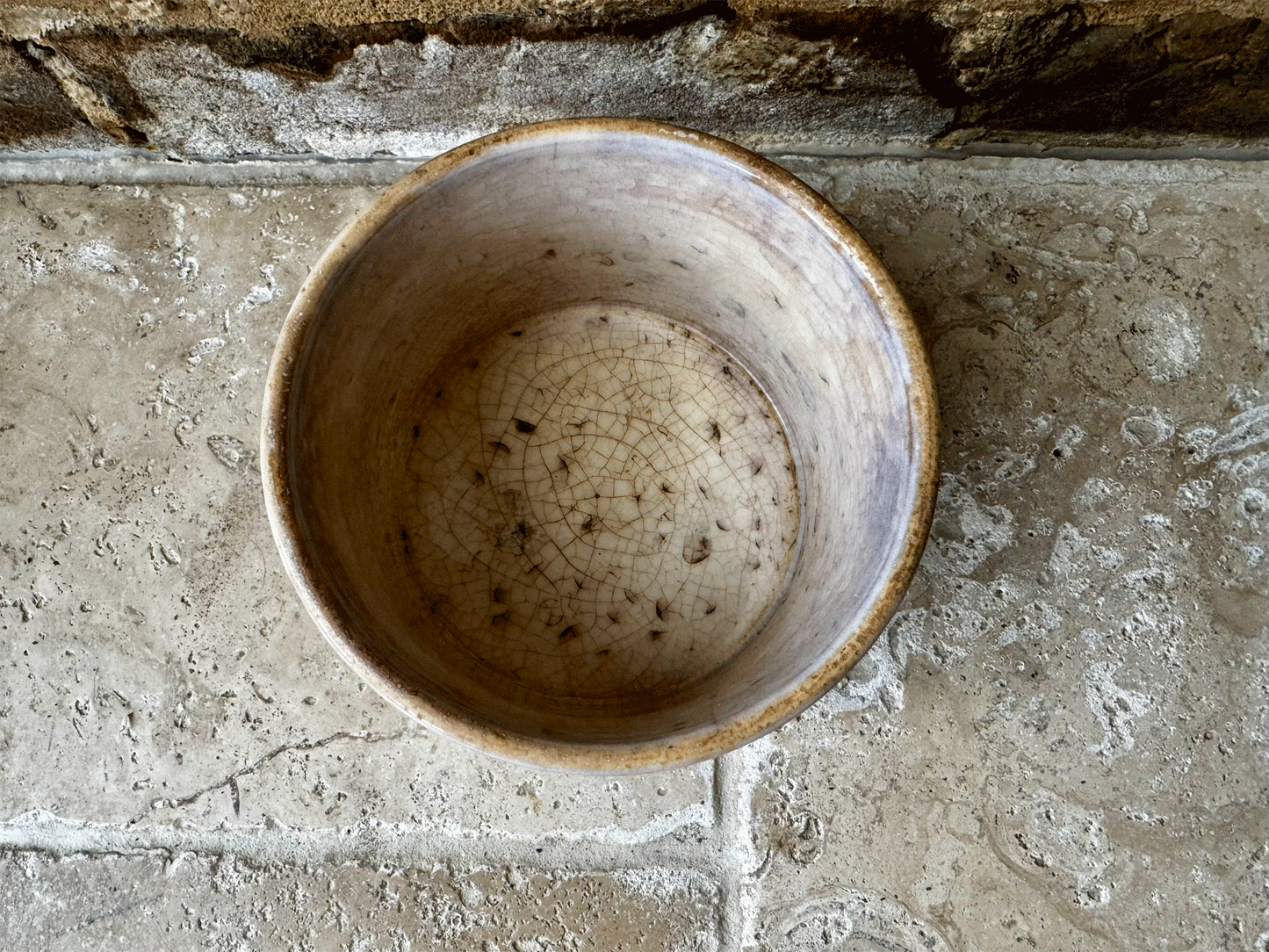 antique french gien ironstone terre de fer chunky confiture pot