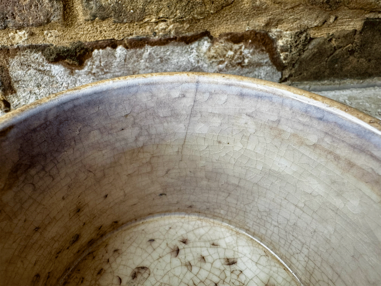 antique french gien ironstone terre de fer chunky confiture pot