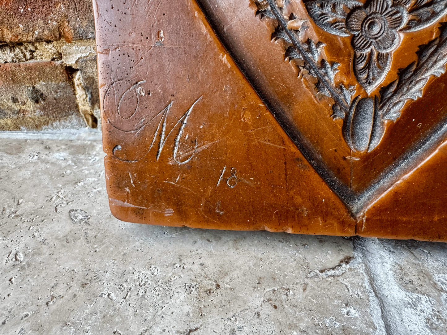 rare antique french deeply arved marzipan wedding cake memento souvenir mould