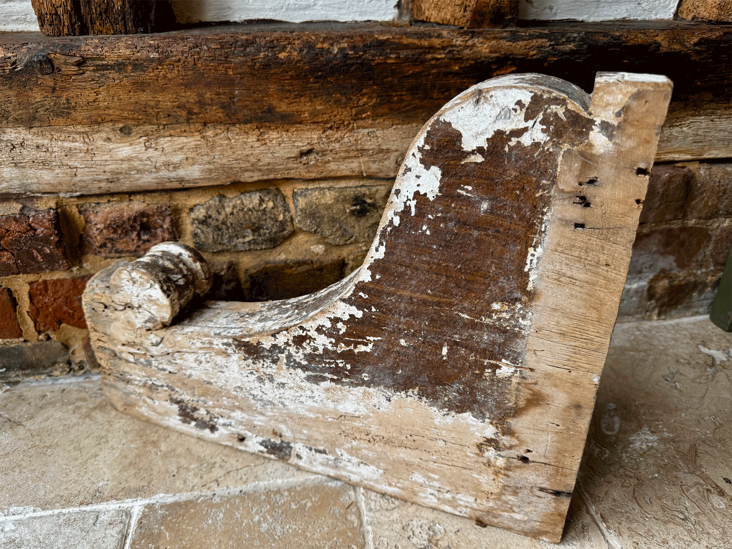 extra large antique french 19th century carved oak wooden panel wall hanging corbel