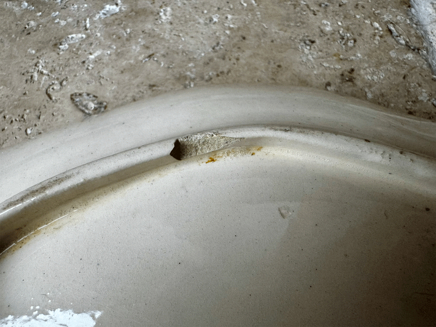 antique french terre de fer longchamp ironstone ravier plate country scene quails bits