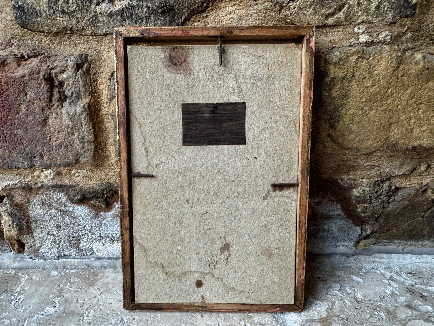 small miniature antique french watercolour painting signed dated floral vase still life