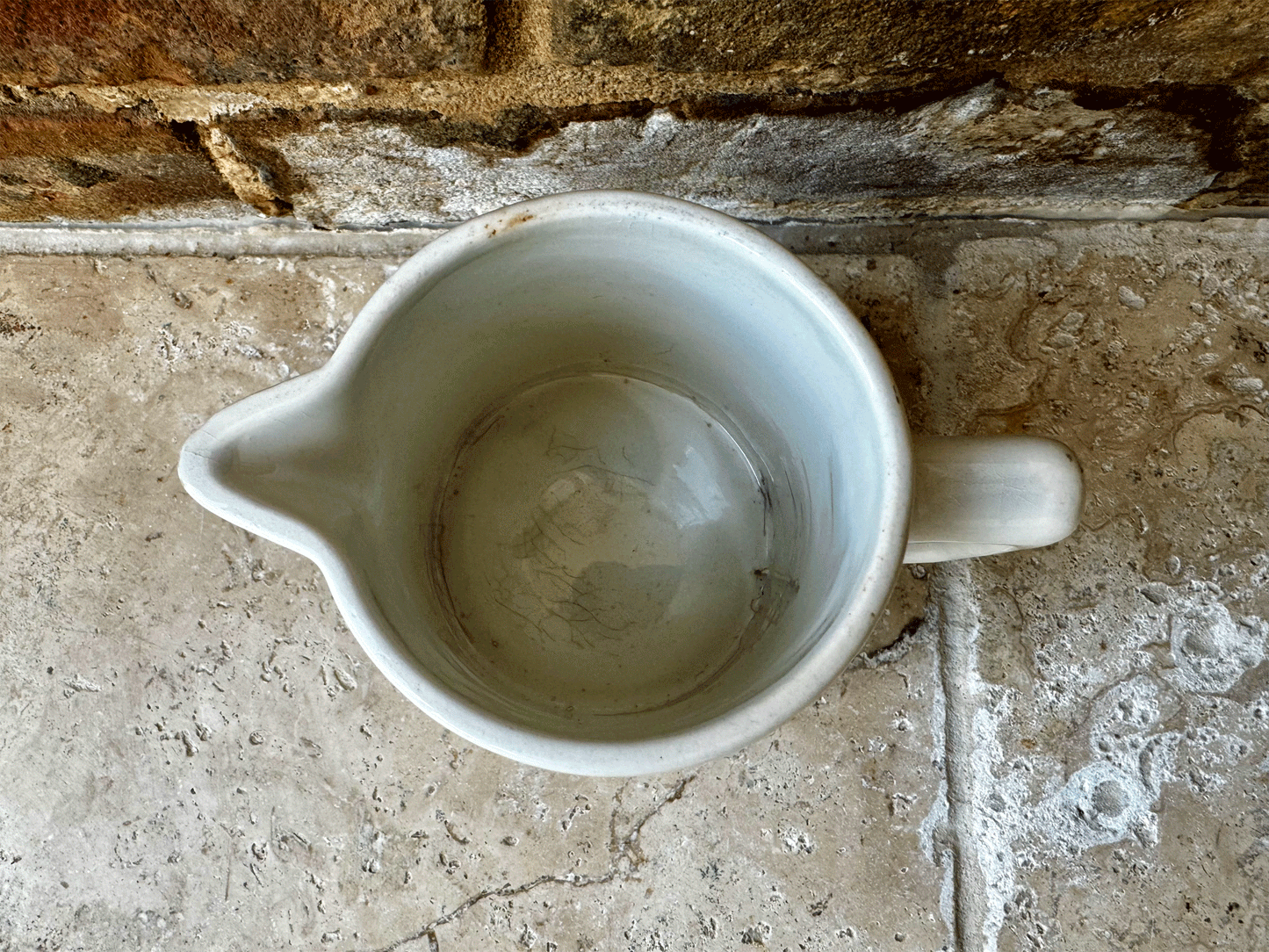 antique french white ironstone milk cream jug sarreguemines