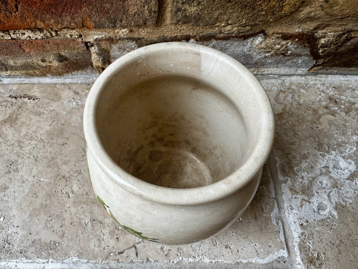 rare large antique french white ironstone picon d'oranges advertising confiture pot