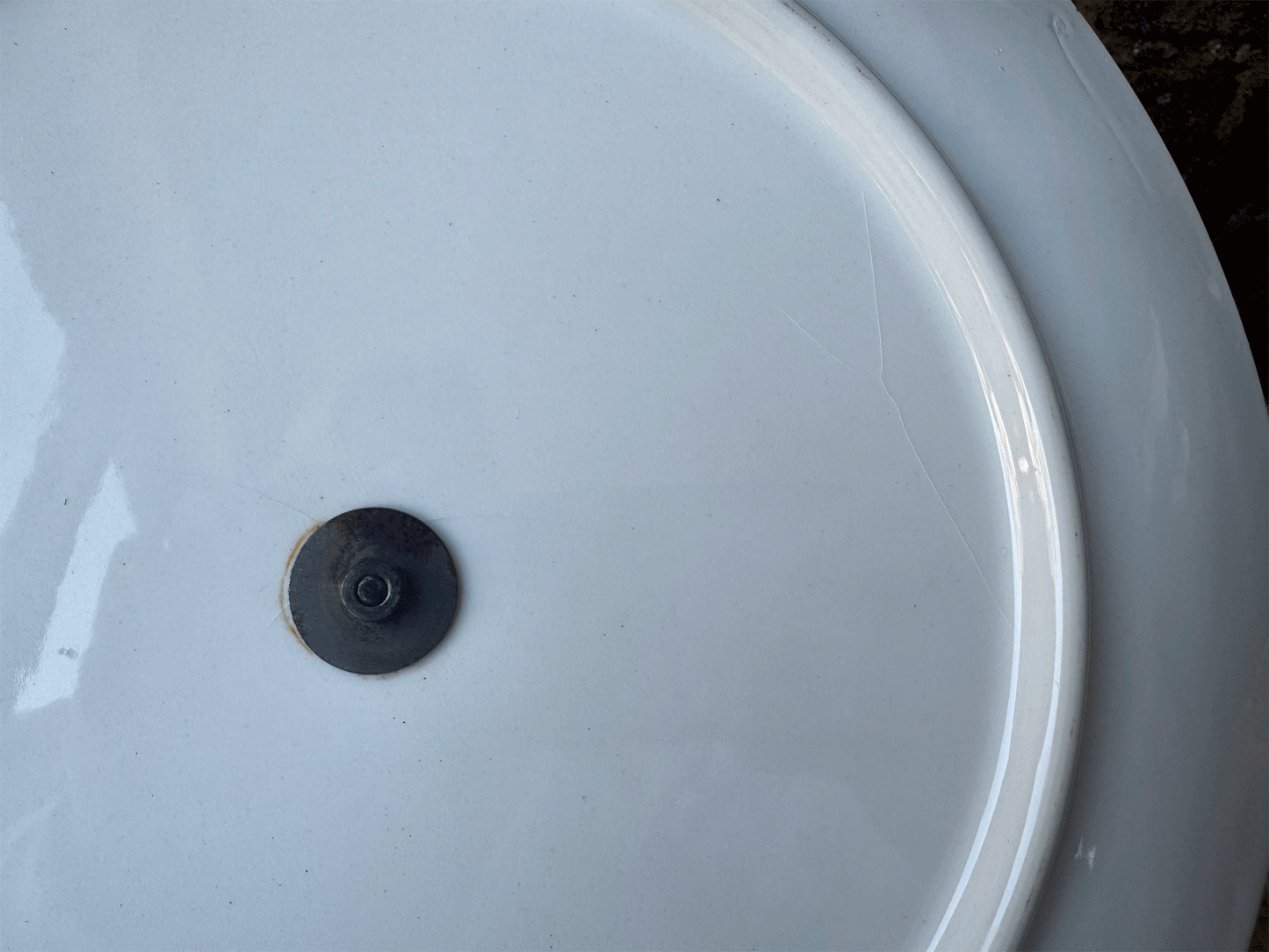 large vintage french cake plate platter stand twisted cast iron handle