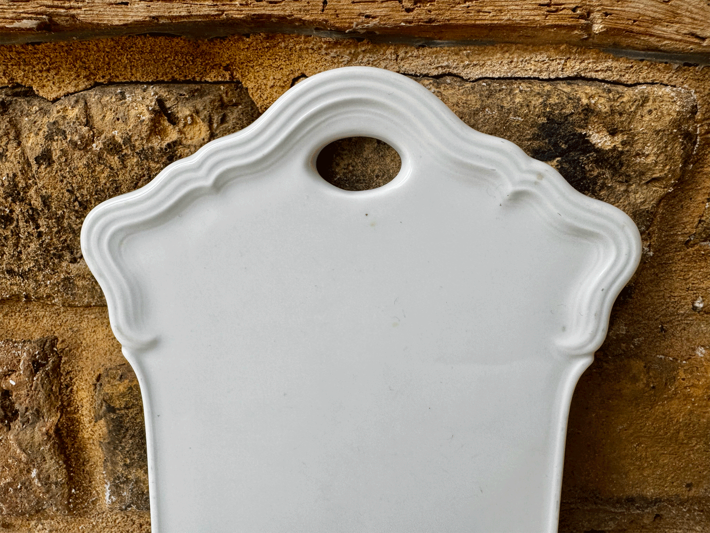 vintage german rosenthal chippendale plain white ironstone onion cutting board