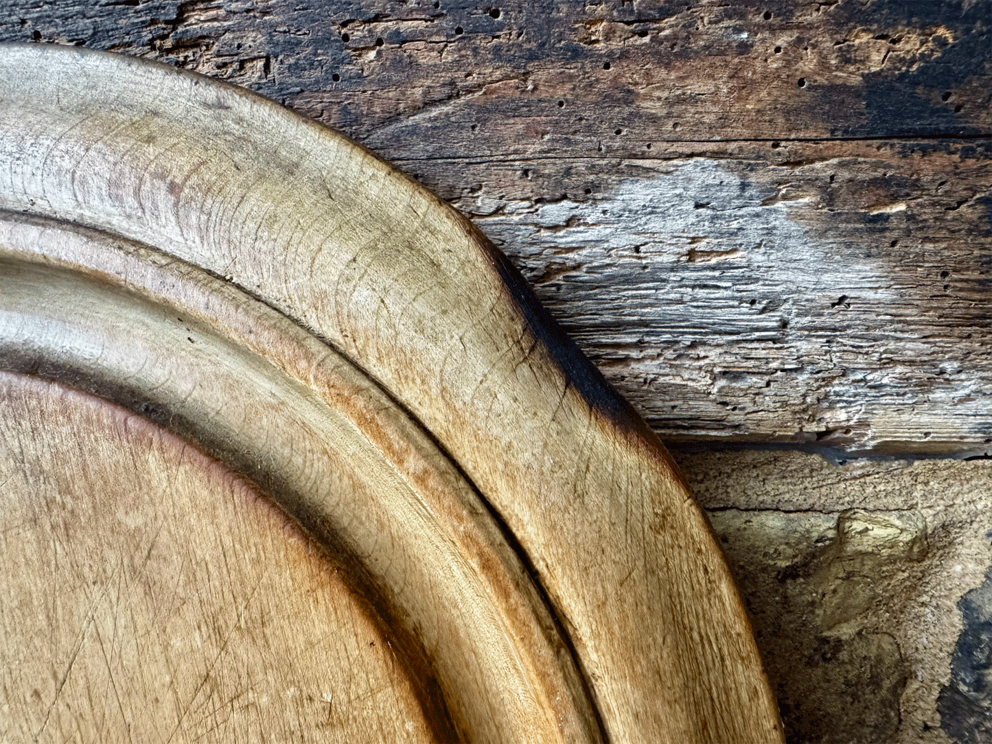 rare antique victorian carved english wooden treen breadboard give us today daily bread motto