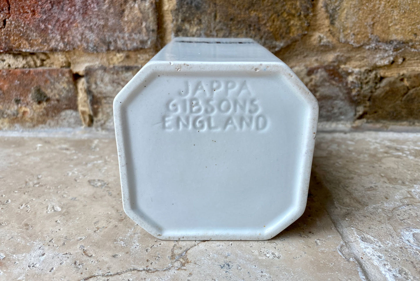 rare antique edwardian jappa gibson english kitchen labelled storage jar canister jappa gibsons