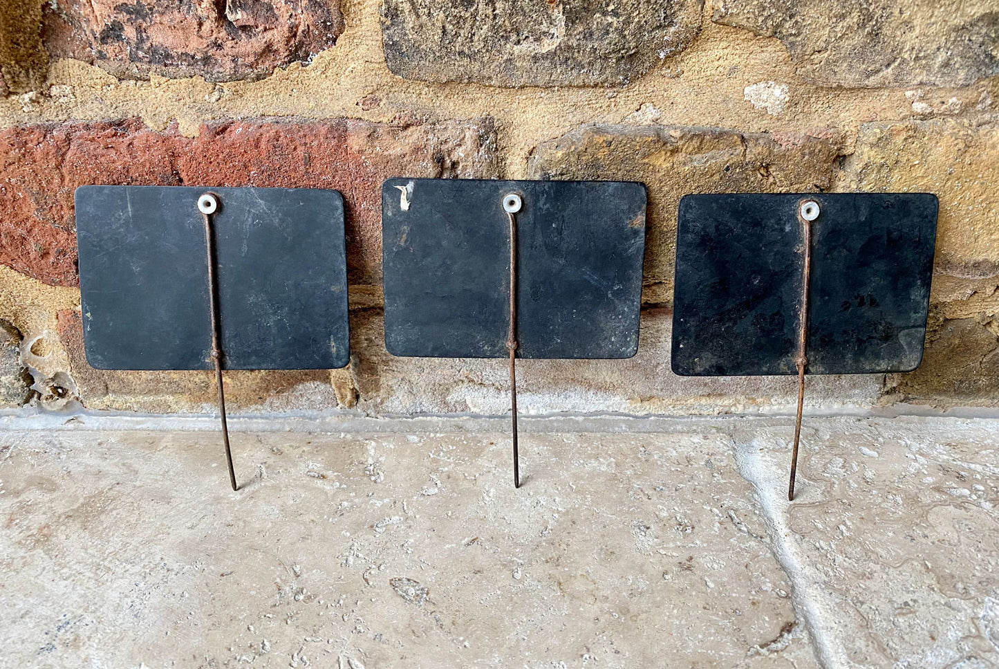 vintage english price spike sign black chalk board