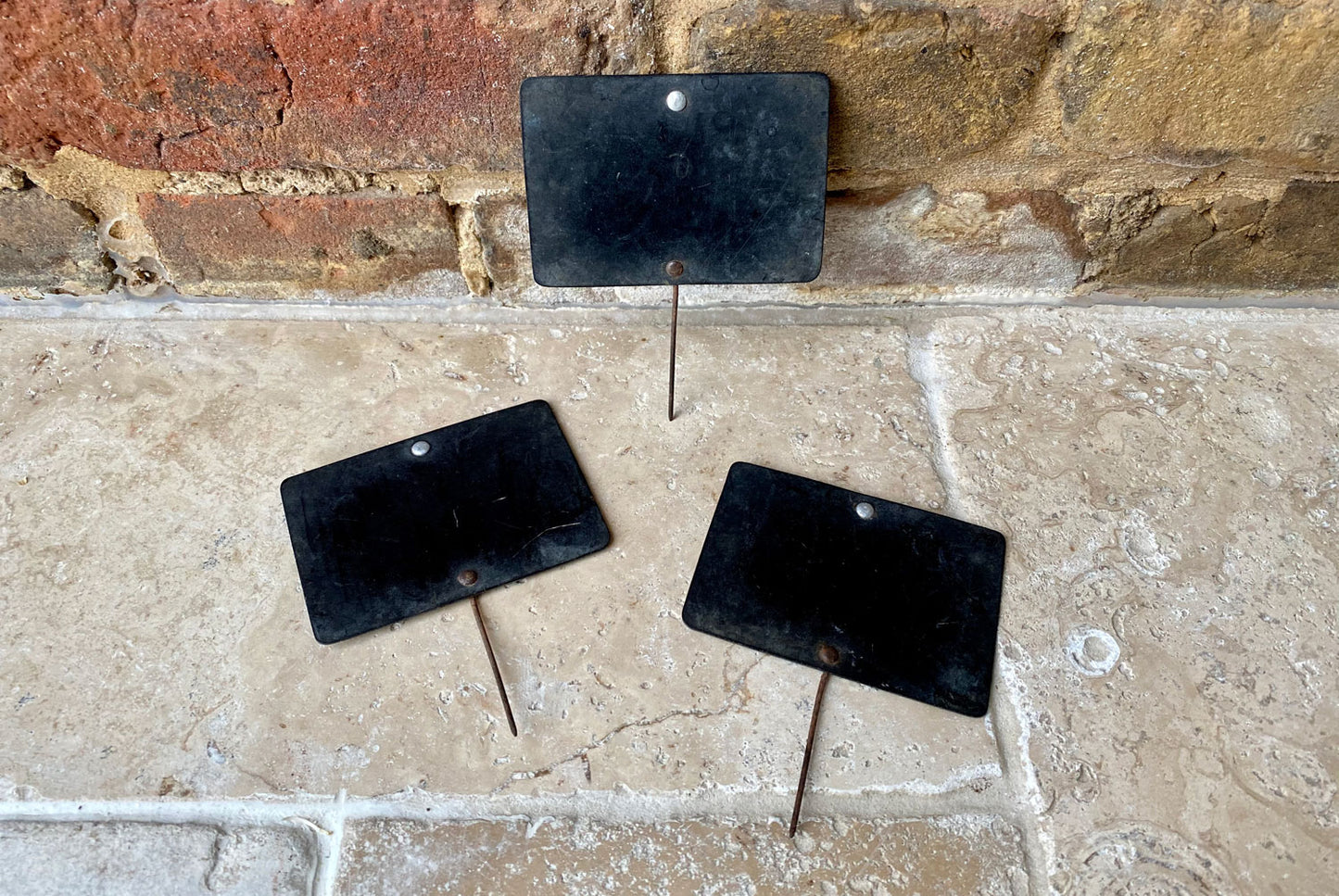 vintage english price spike sign black chalk board