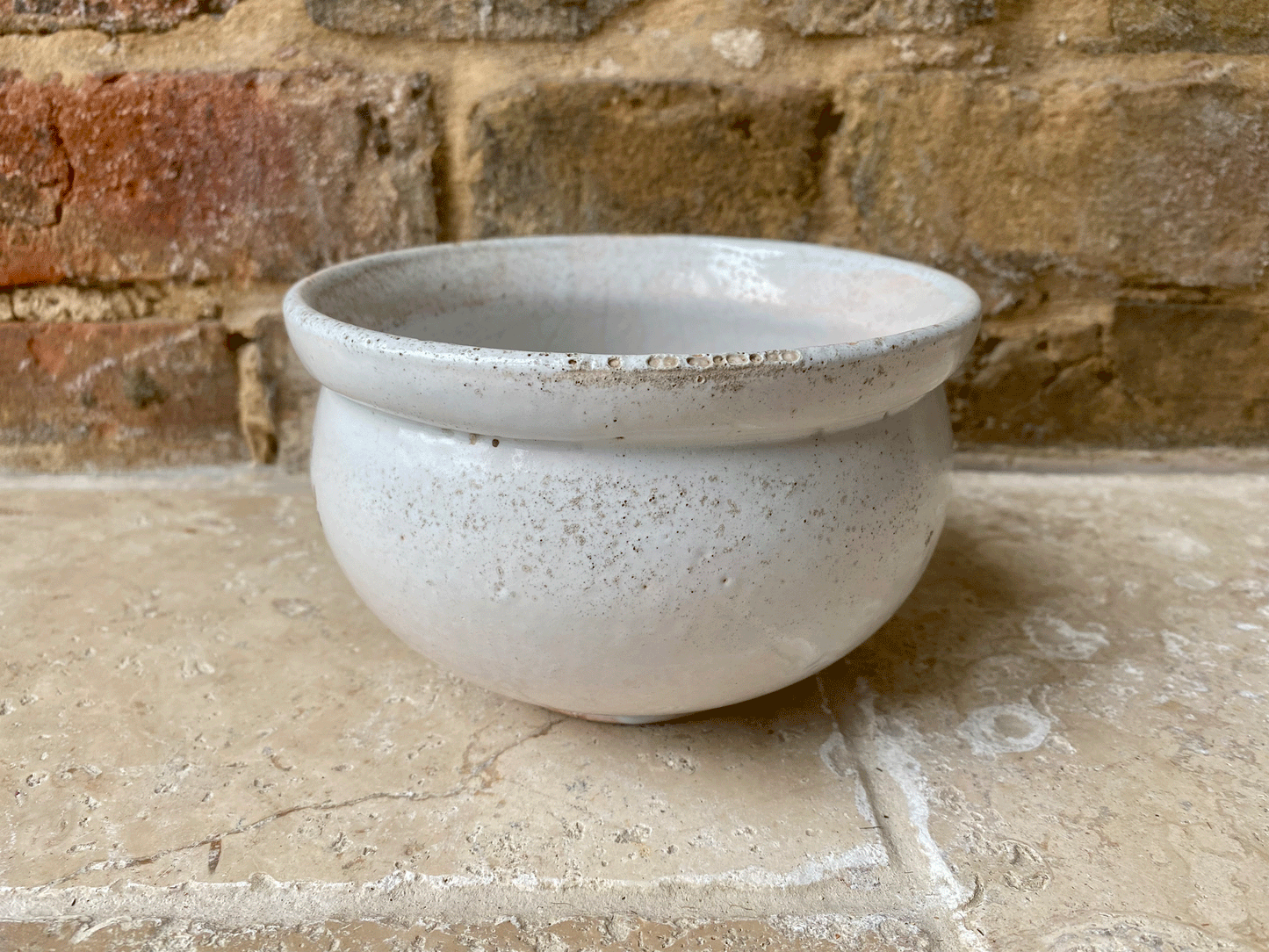 antique french stoneware confitures nouvelles advertising pot
