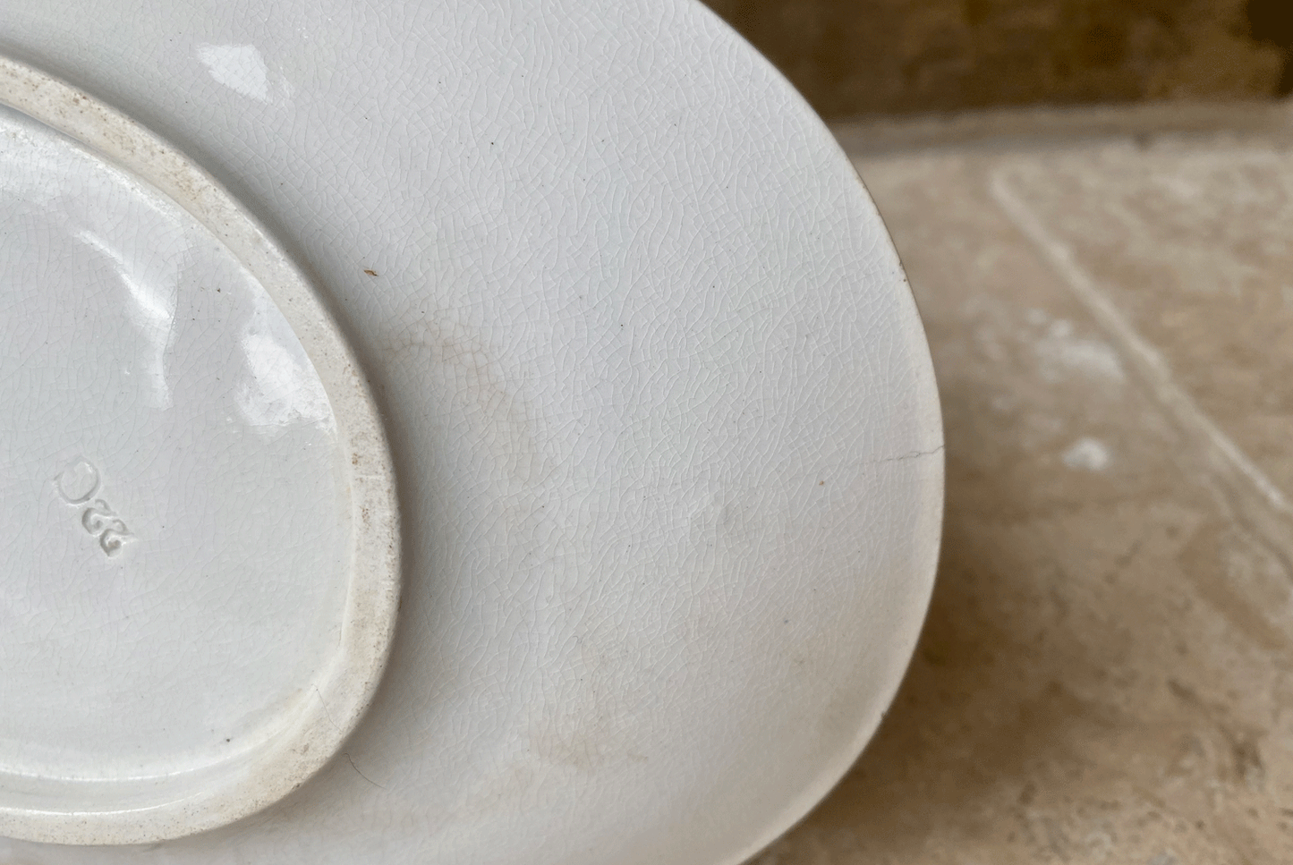 antique french sarreguemines white ironstone ravier sauce dish gravy boat sarreguemines