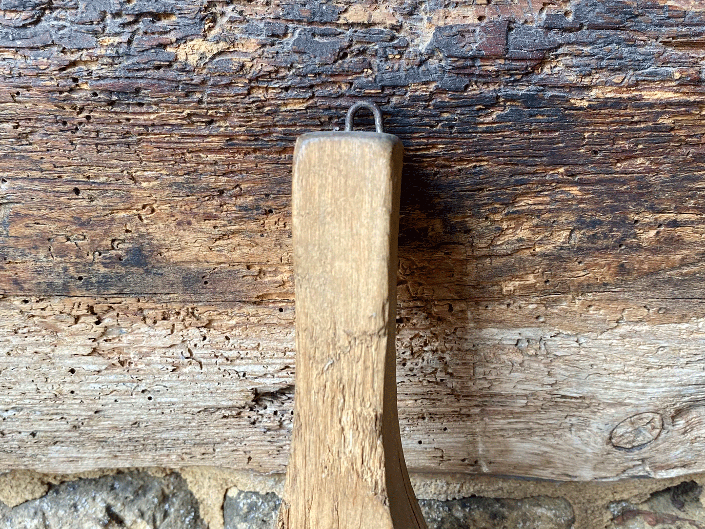 antique french wooden treen butter brick mould alpine chalet forest