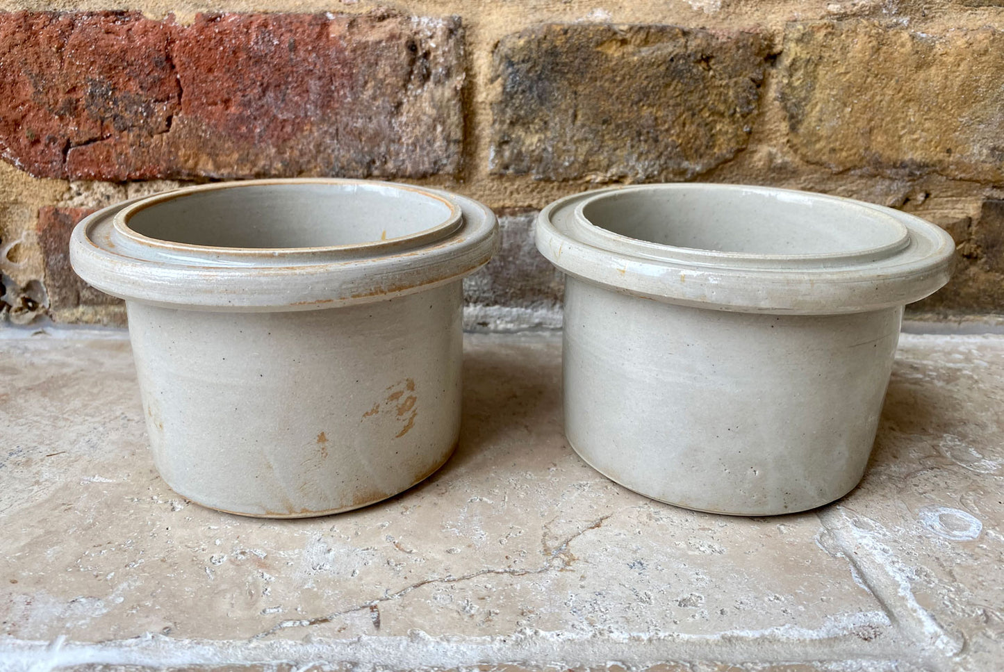 vintage french interior decor stoneware confit advertising pot la conserve