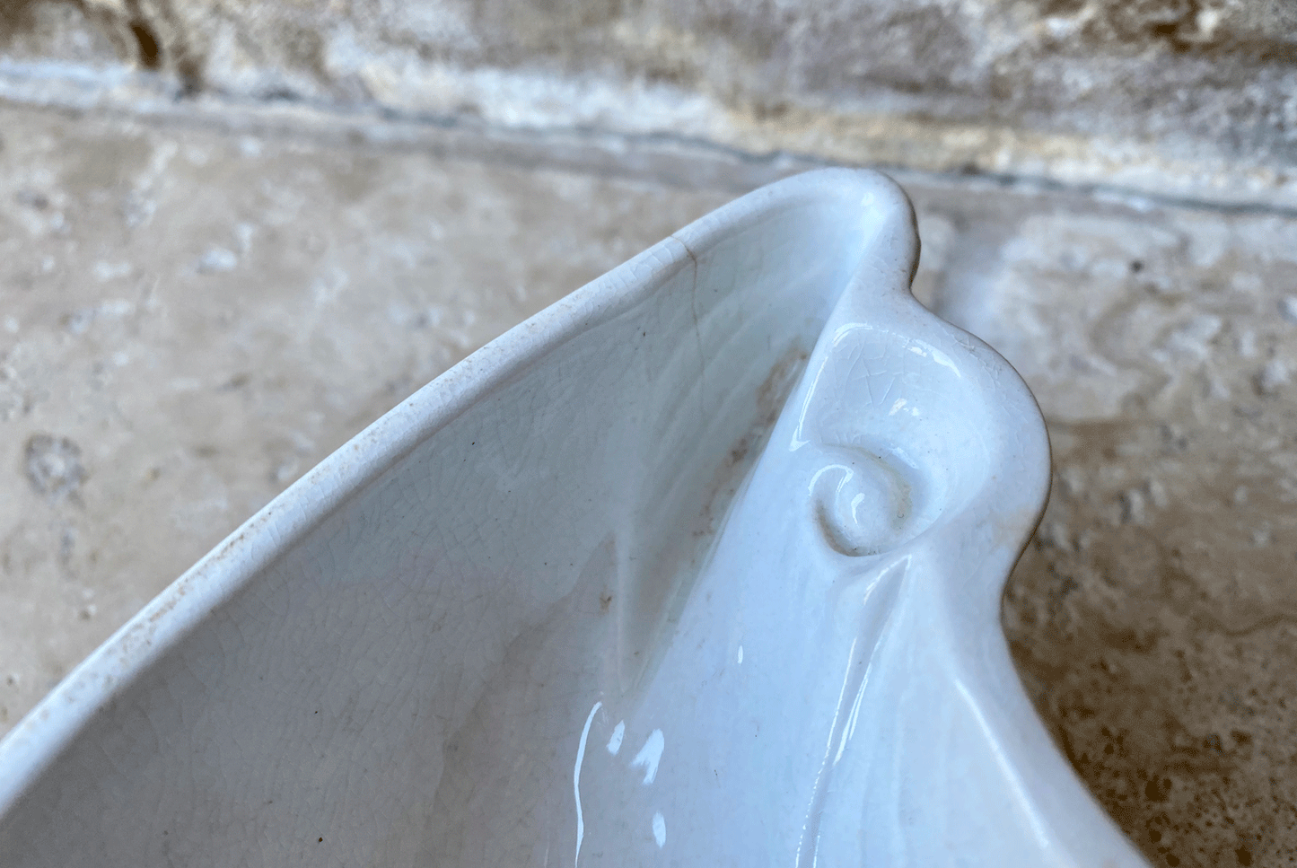 antique 1930s villeroy boch german white ironstone duck jelly mould