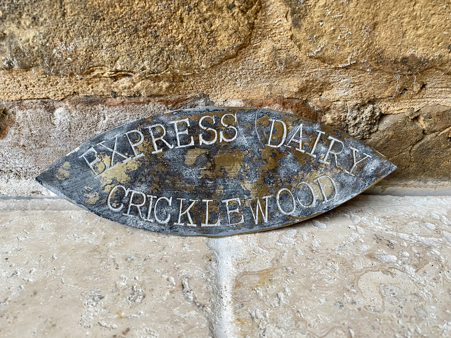 antique victorian brass advertising plaque express dairy cricklewoodantique victorian brass advertising plaque express dairy cricklewood