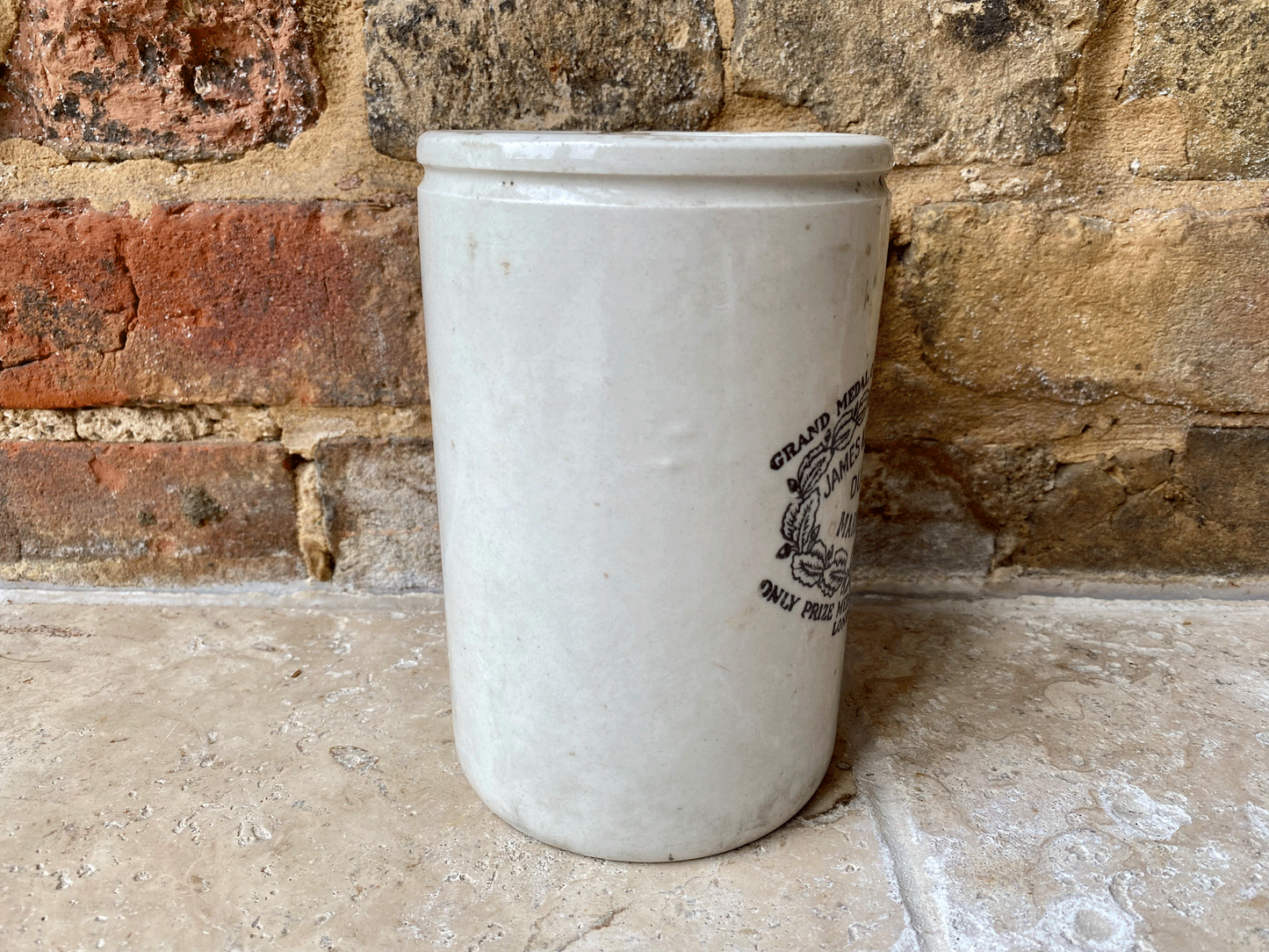 rare extra large tall slim three pound james keiller dundee marmalade scottish advertising pot