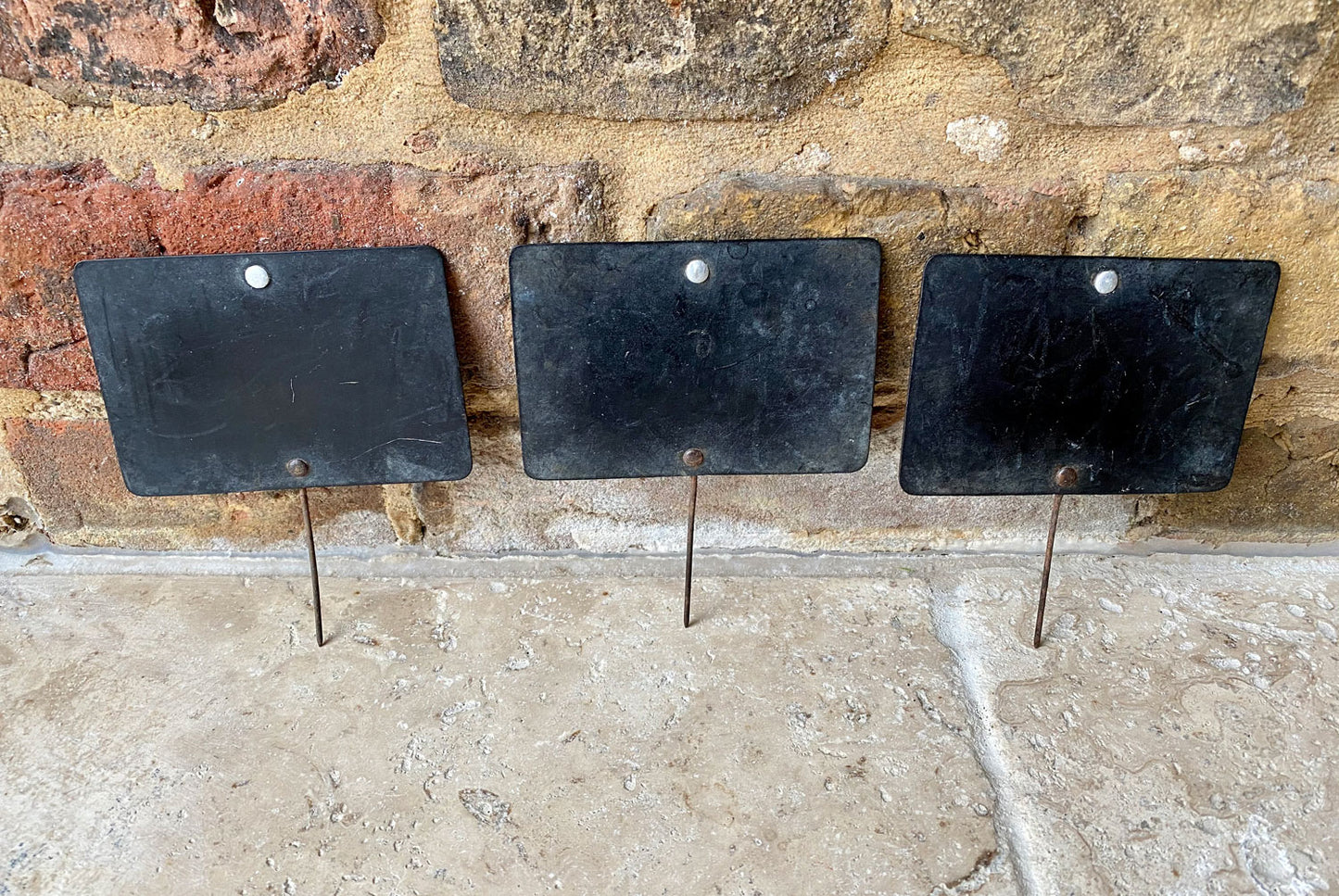 vintage english price spike sign black chalk board