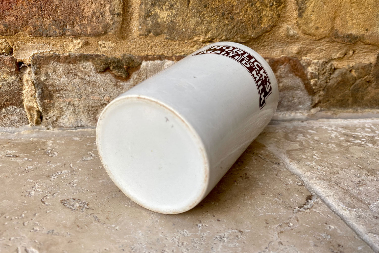 rare antique english advertising beaker horlicks the original malted milk