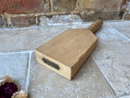 antique 1930s treen wooden meat fat basher butchers g rushbrooke smithfield shop outfitters