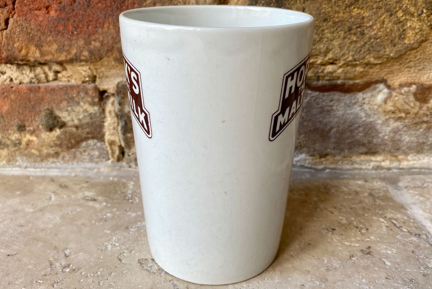 rare antique english advertising beaker horlicks the original malted milk