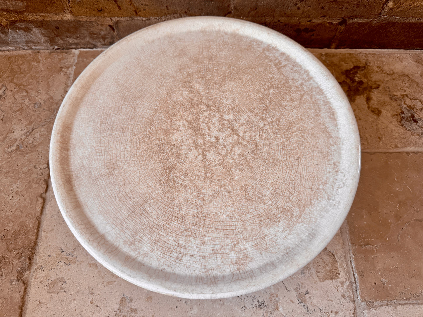 antique dutch extra large white ironstone cake patisserie stand petrus regout