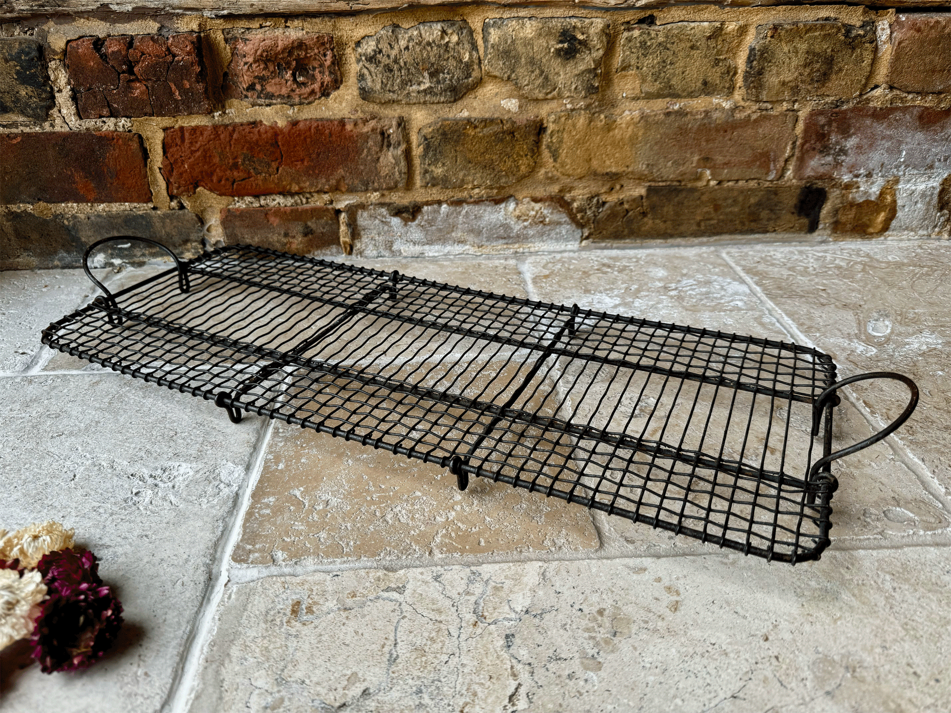 antique edwardian rare extra lond large wirework cooling rack