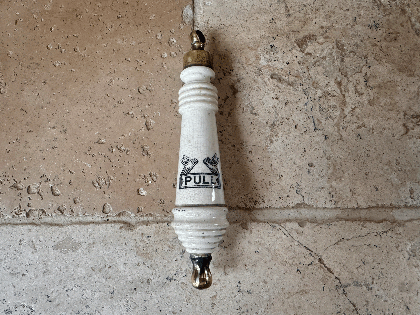 rare antique edwardian white ironstone cistern toilet lavatory loo pull handle black transferware typography