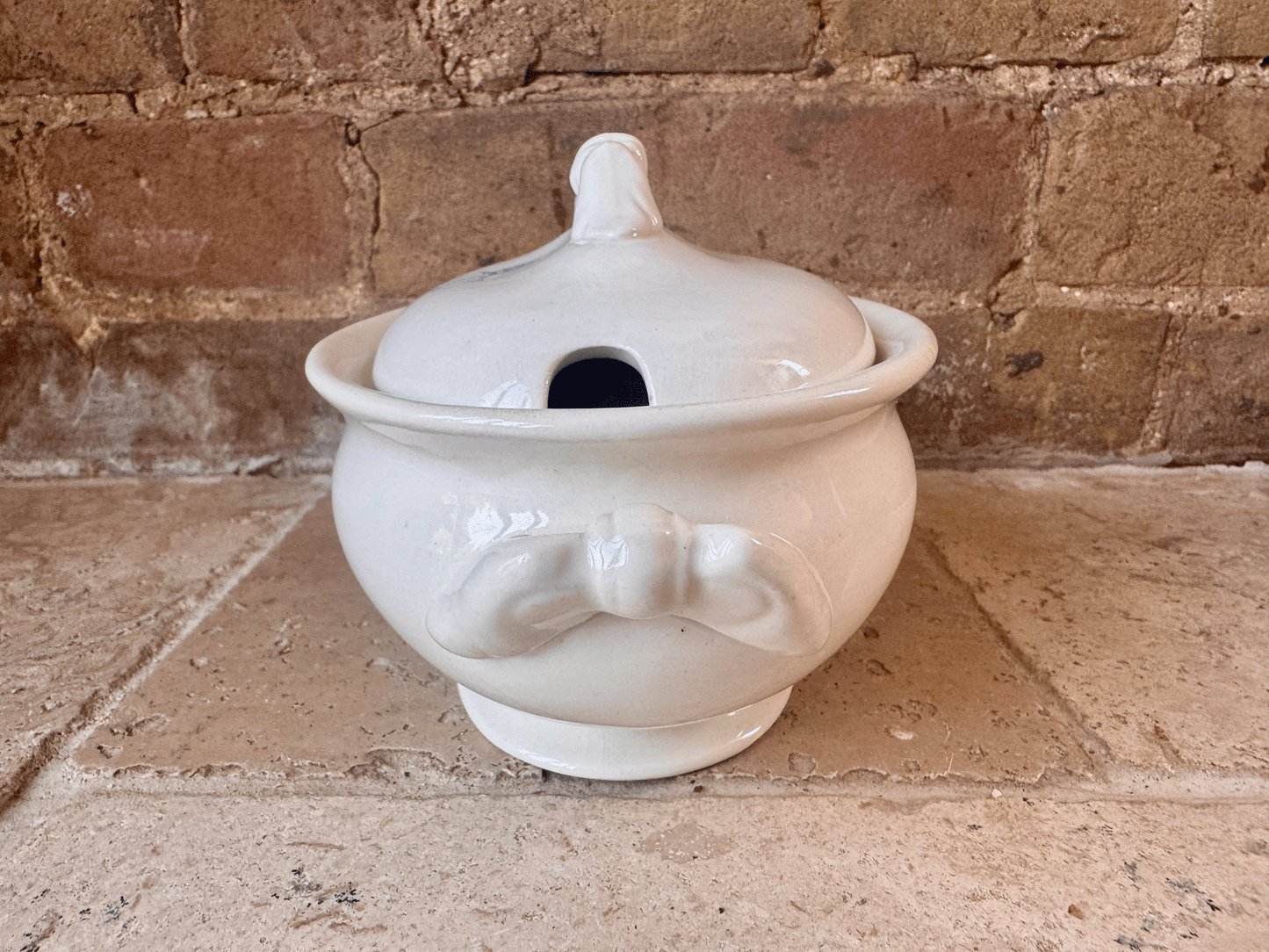 rare antique white ironstone ashworth bros serving tureen dish king george vi cypher monogram royal household memorabilia
